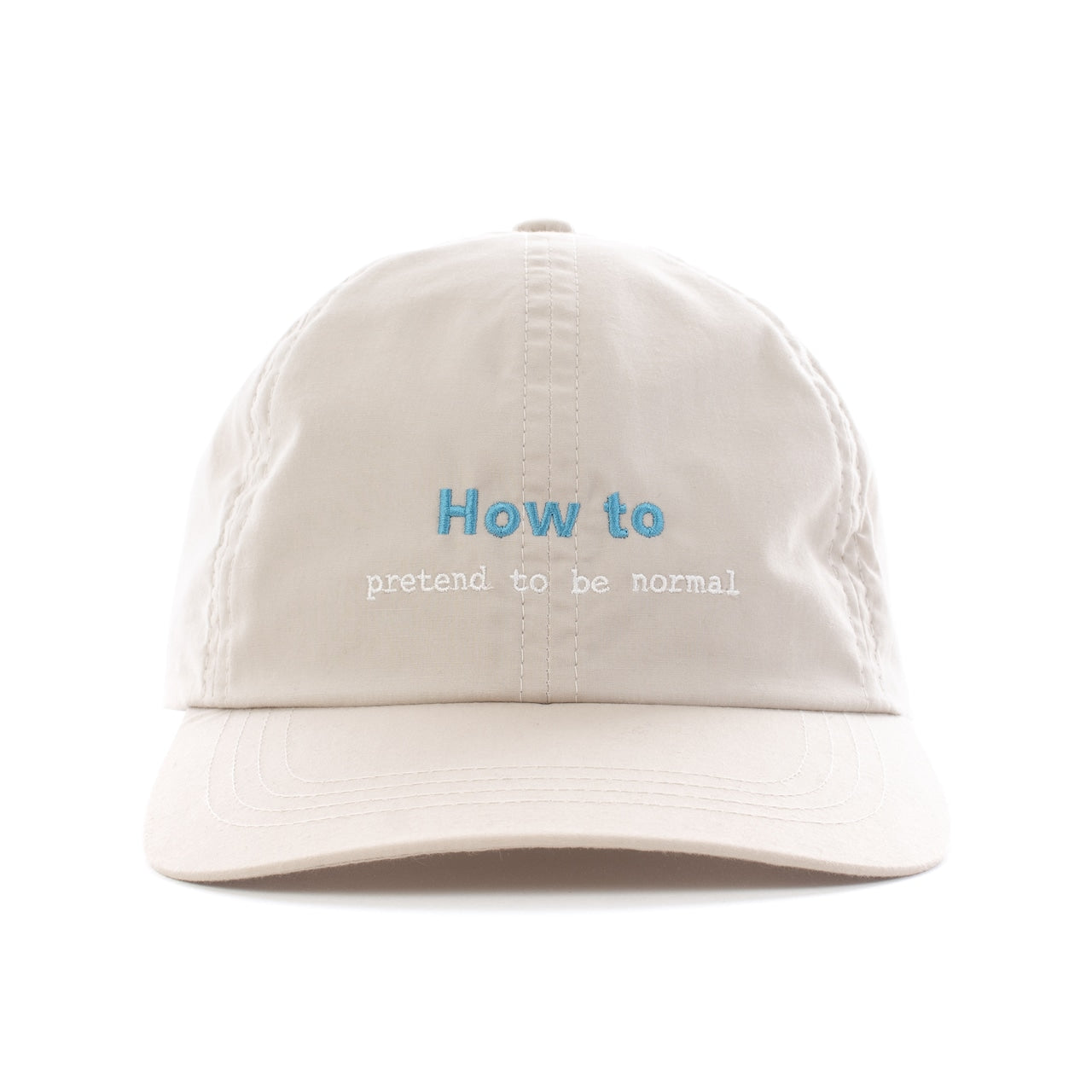 NEGATIVE MESSAGE CAP(BEIGE)