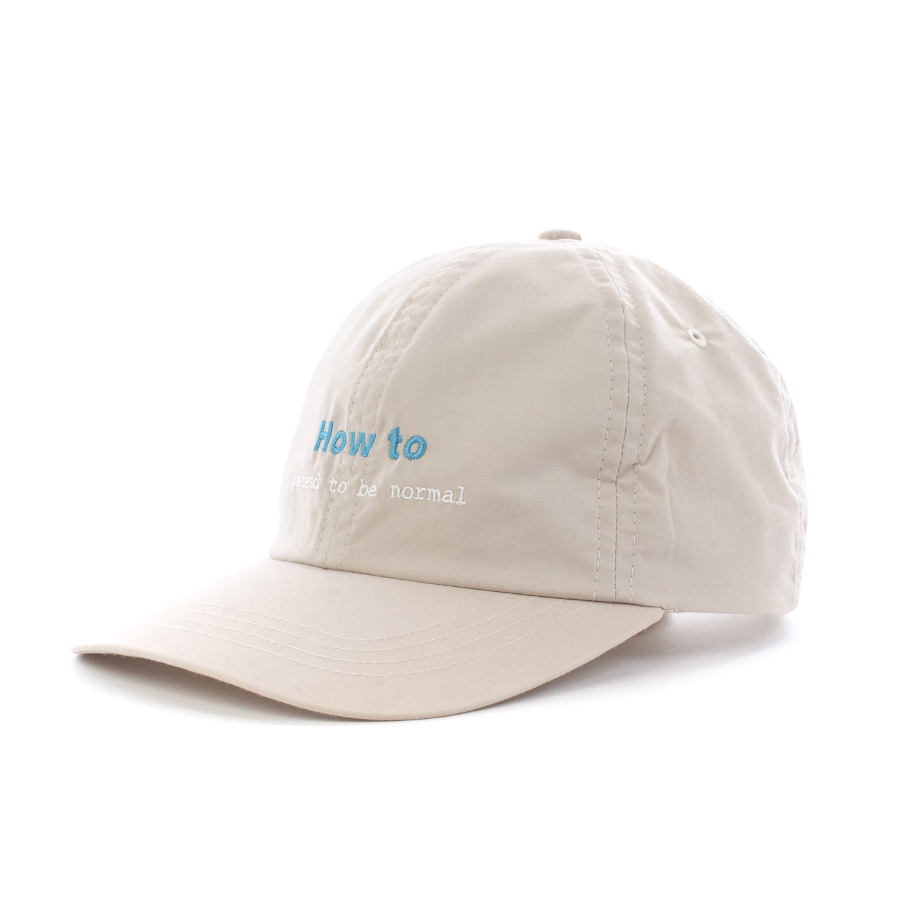 NEGATIVE MESSAGE CAP(BEIGE)