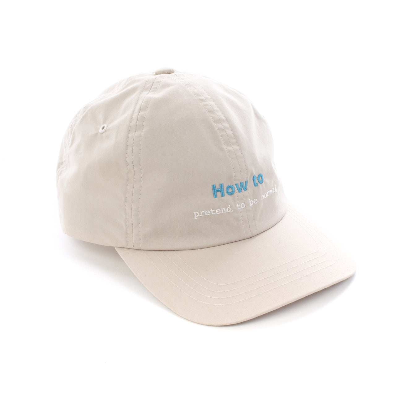 NEGATIVE MESSAGE CAP(BEIGE)