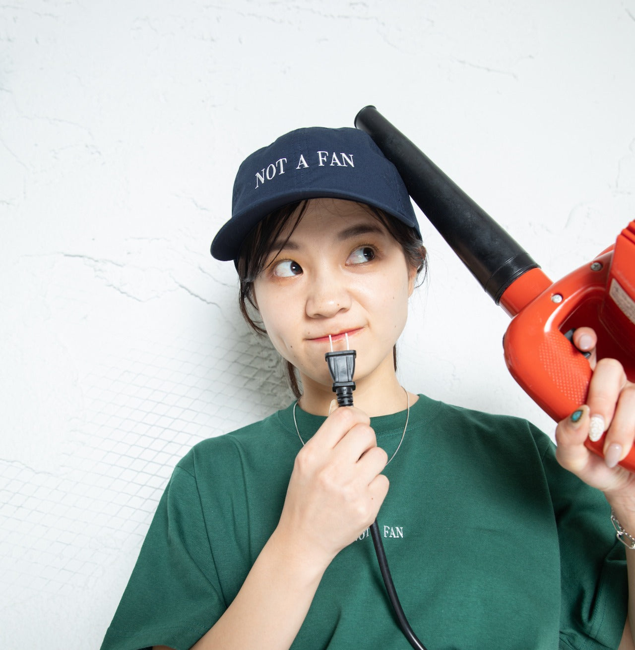NEGATIVE MESSAGE CAP(NAVY)