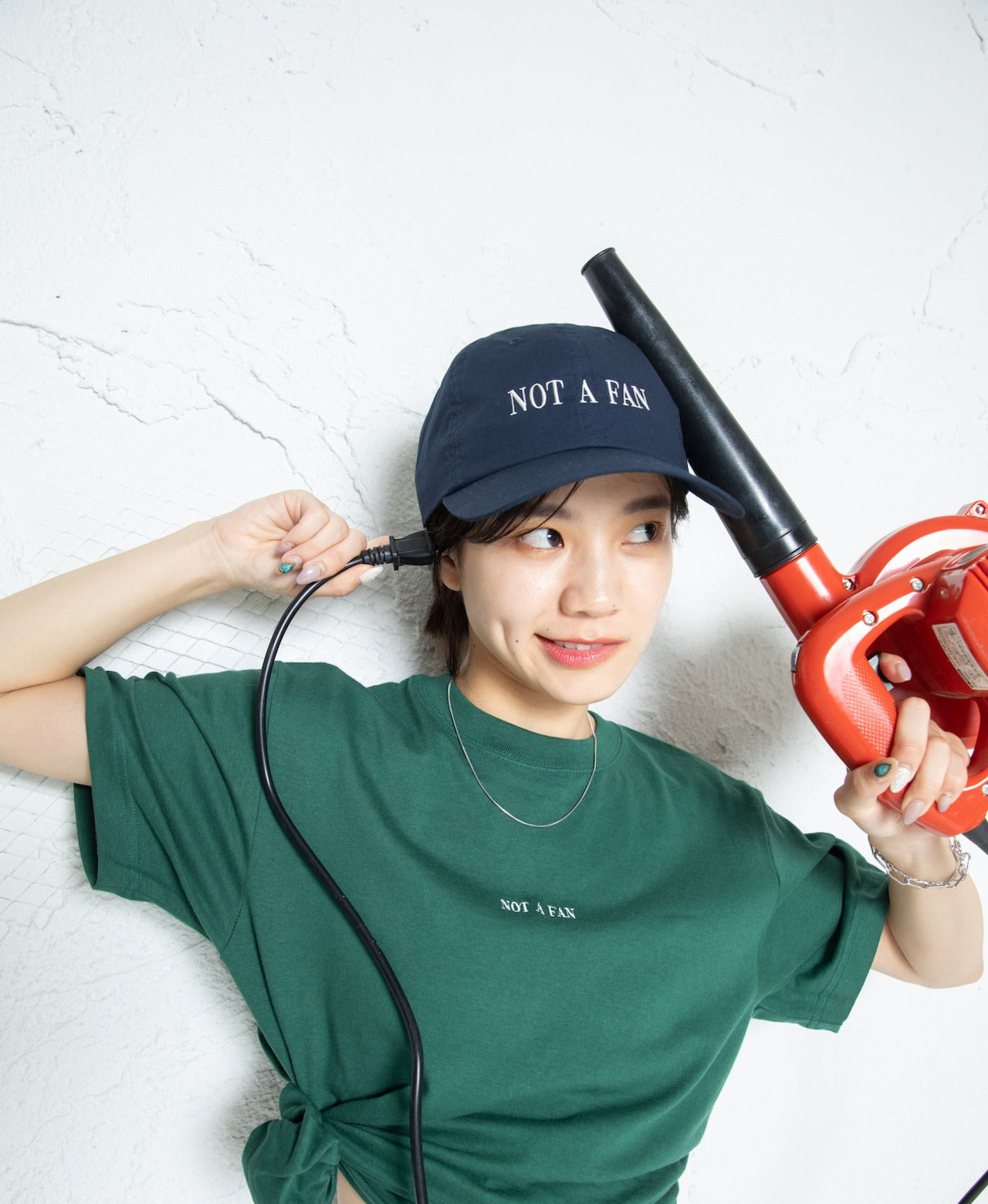 NEGATIVE MESSAGE CAP(NAVY)