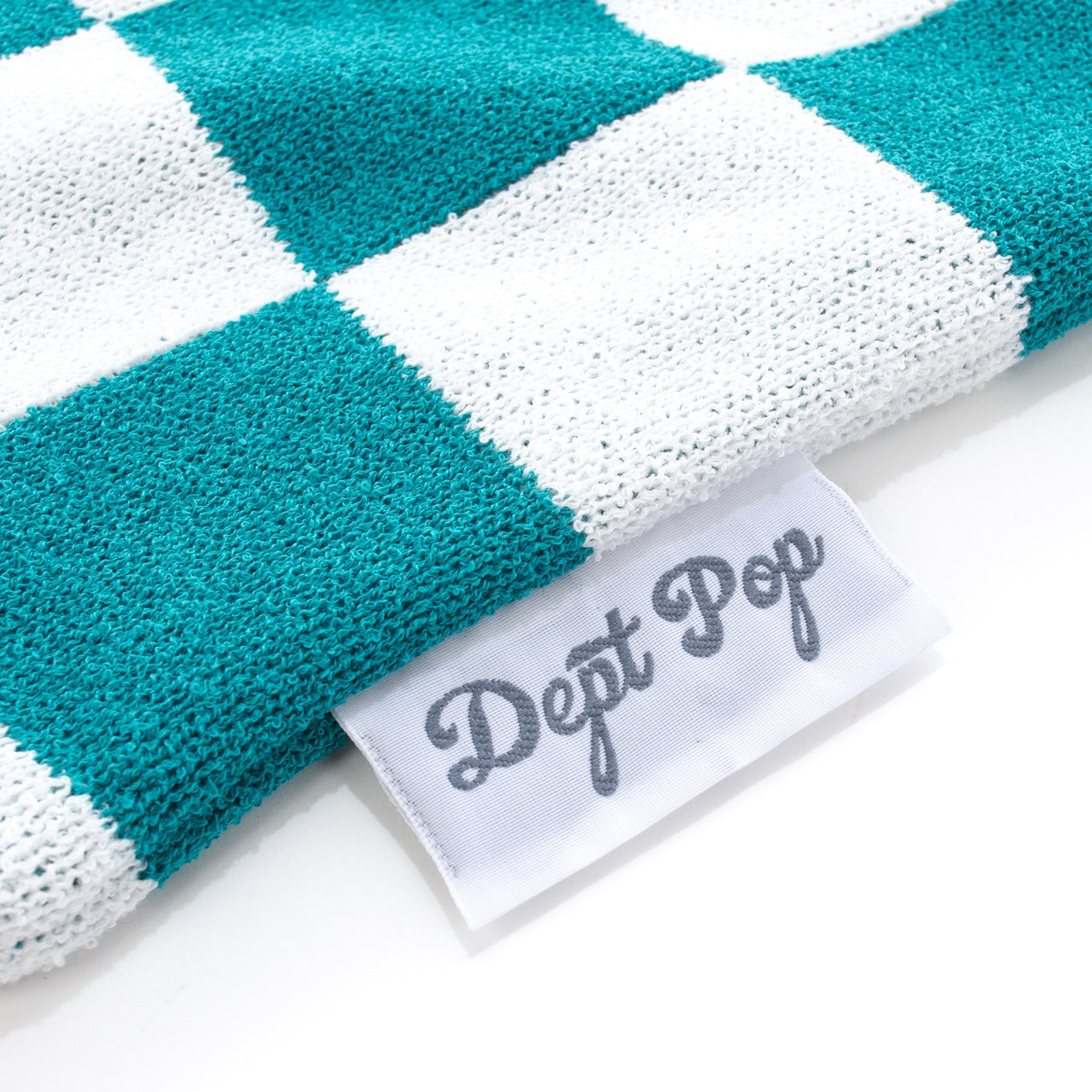 CHECKERED KNIT BAG(GREEN)