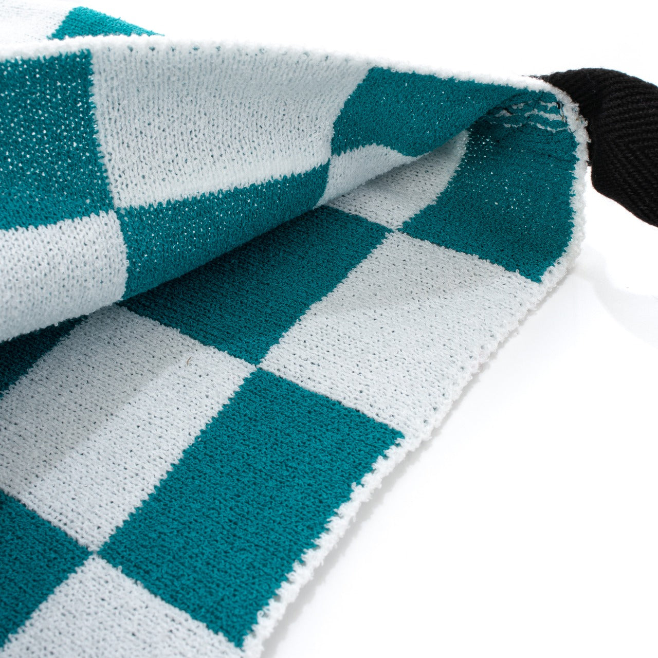 CHECKERED KNIT BAG(GREEN)