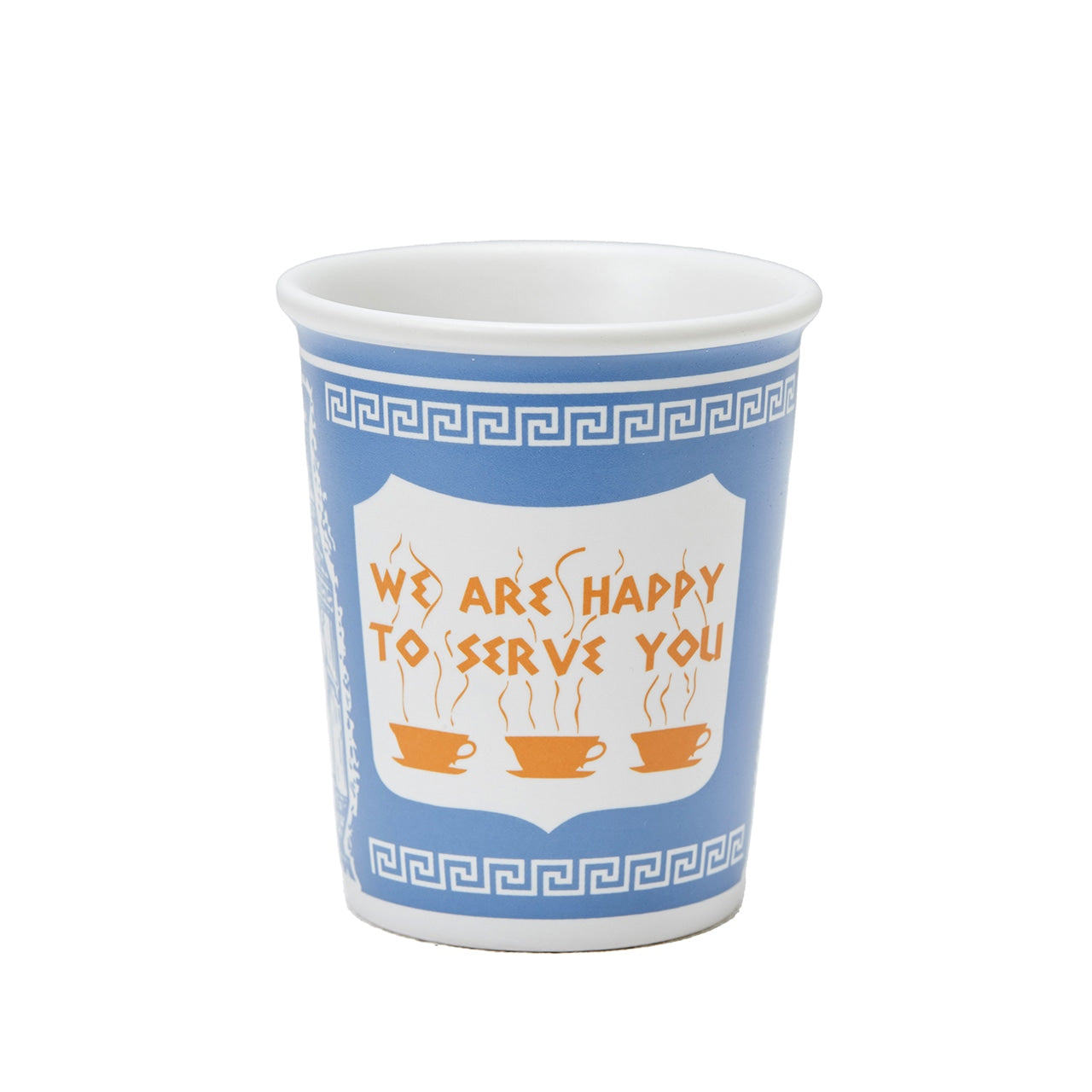 WE ARE HAPPY TO SERVE YOU CERAMIC CUP 8oz