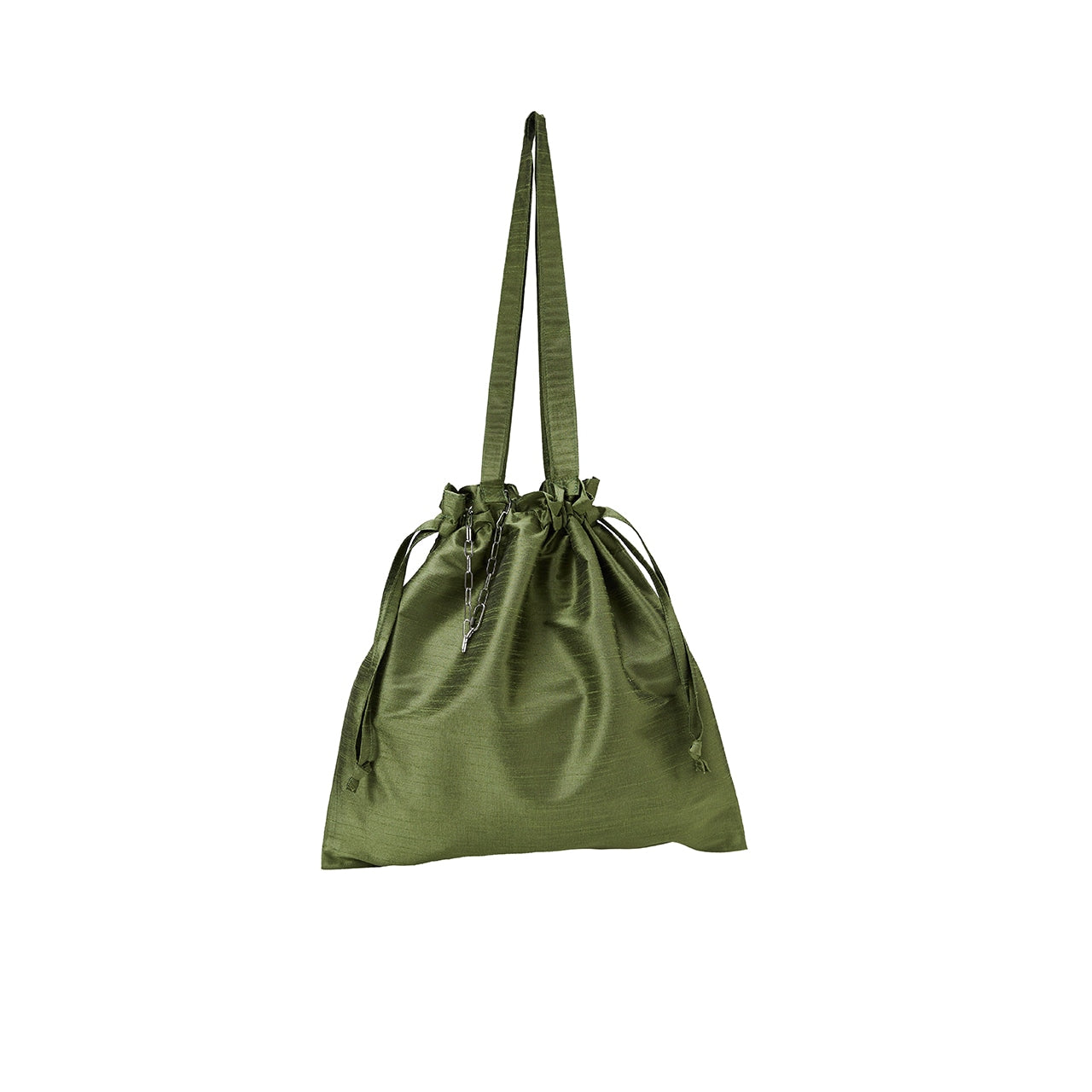 SHINY PUESE TOTE BAG(KHAKI)