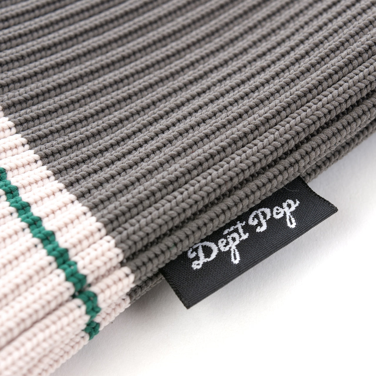 MULTI BORDER KNIT BAG(BLACK)