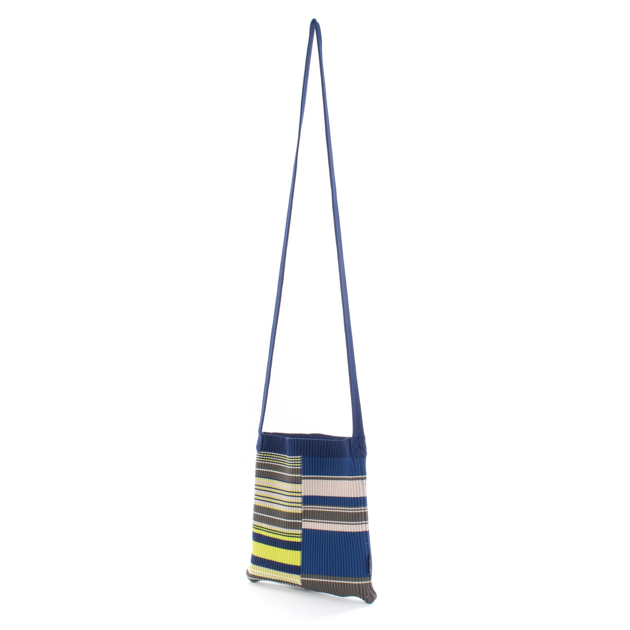 MULTI BORDER KNIT BAG(NAVY)