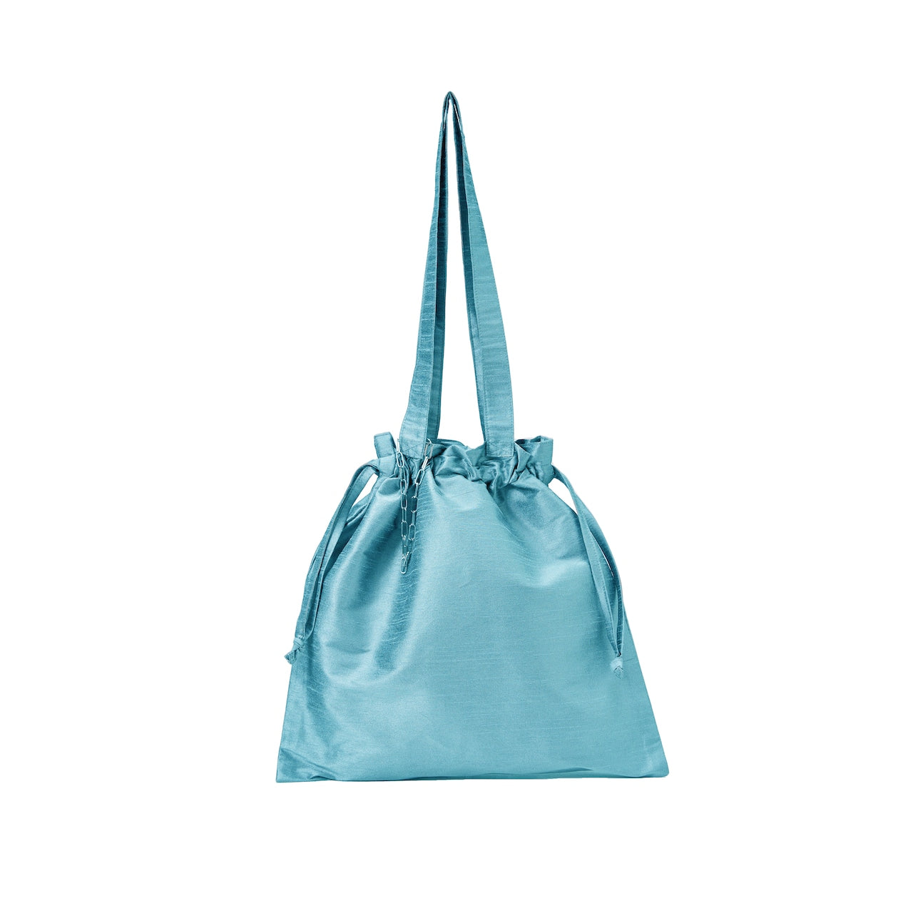 SHINY PUESE TOTE BAG(SAX BLUE)