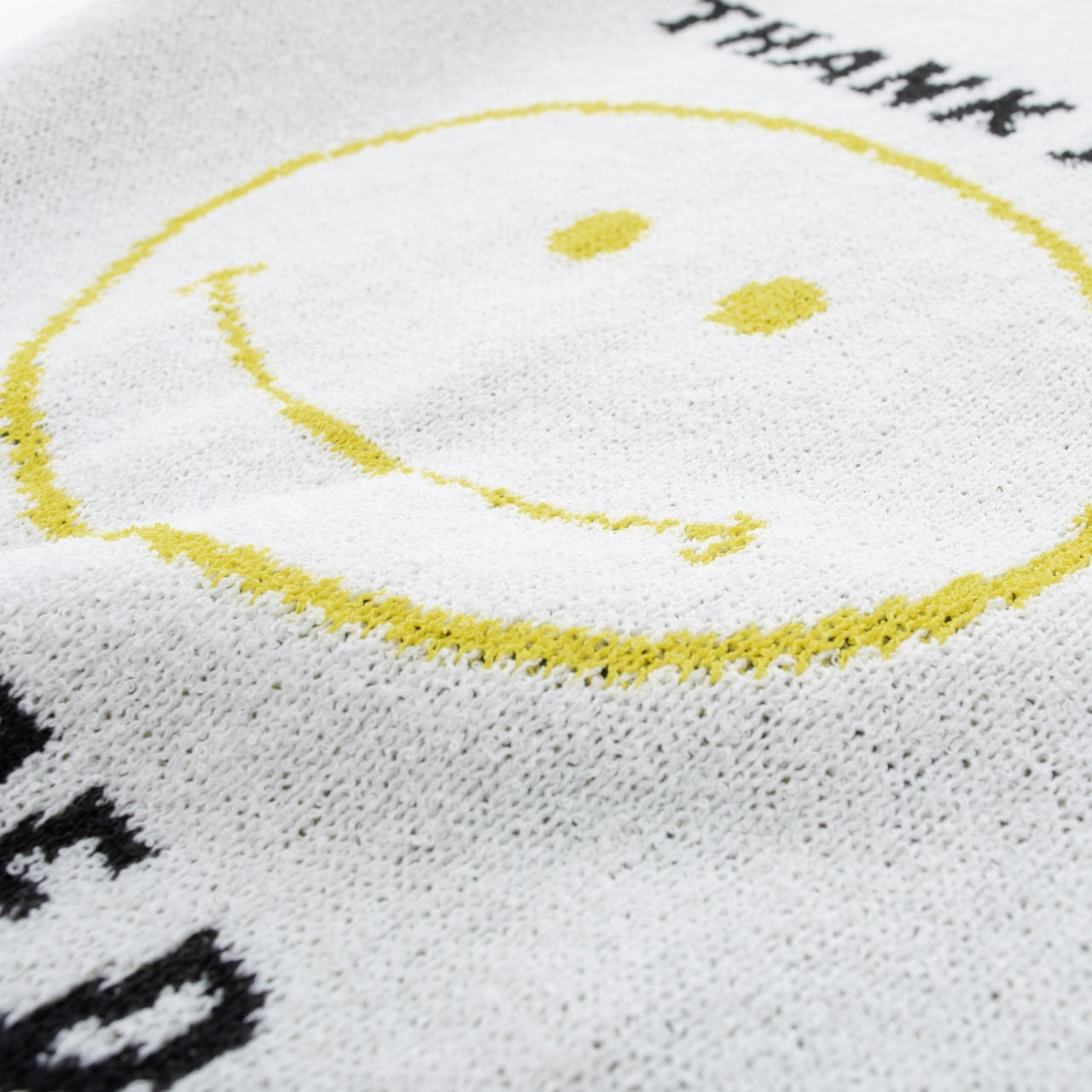 THANK YOU SMILEY KNIT BAG