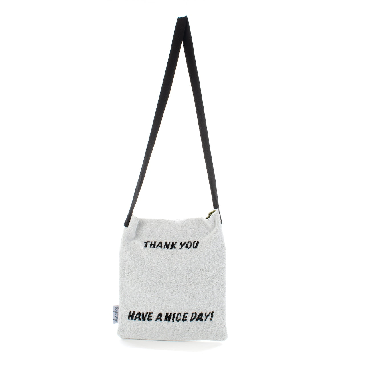 THANK YOU SMILEY KNIT BAG
