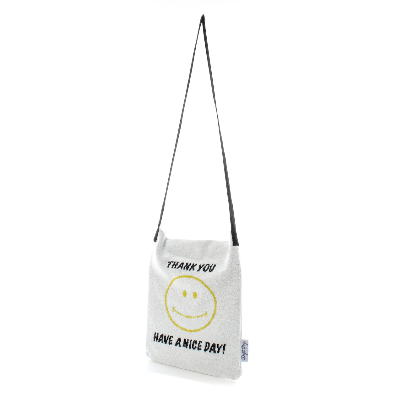 THANK YOU SMILEY KNIT BAG